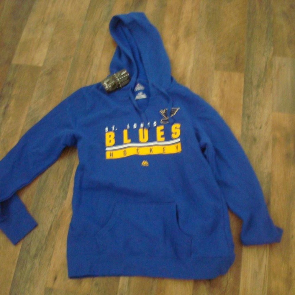 ST LOUIS‎ BLUES HOODIES WOMENS LARGE MAJESTIC NEW